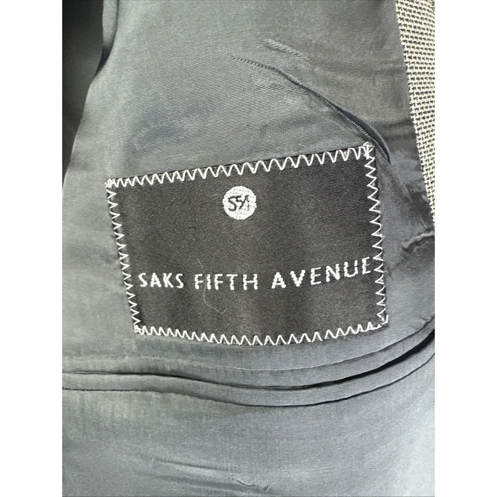 Valentino Uomo Blazer 46R Gray Virgin Wool‎ Made in Italy Saks 5th
